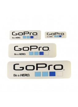 Proocam Pro-F014B-WH Gopro Be a Hero Design  Sticker set 4 size - White Colour 